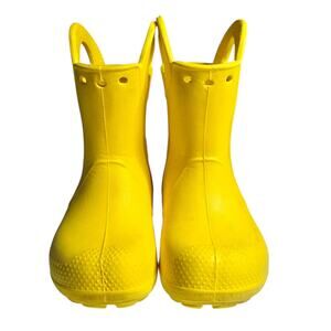 Crocs Kids Rainboots with Handle Yellow, Size C8